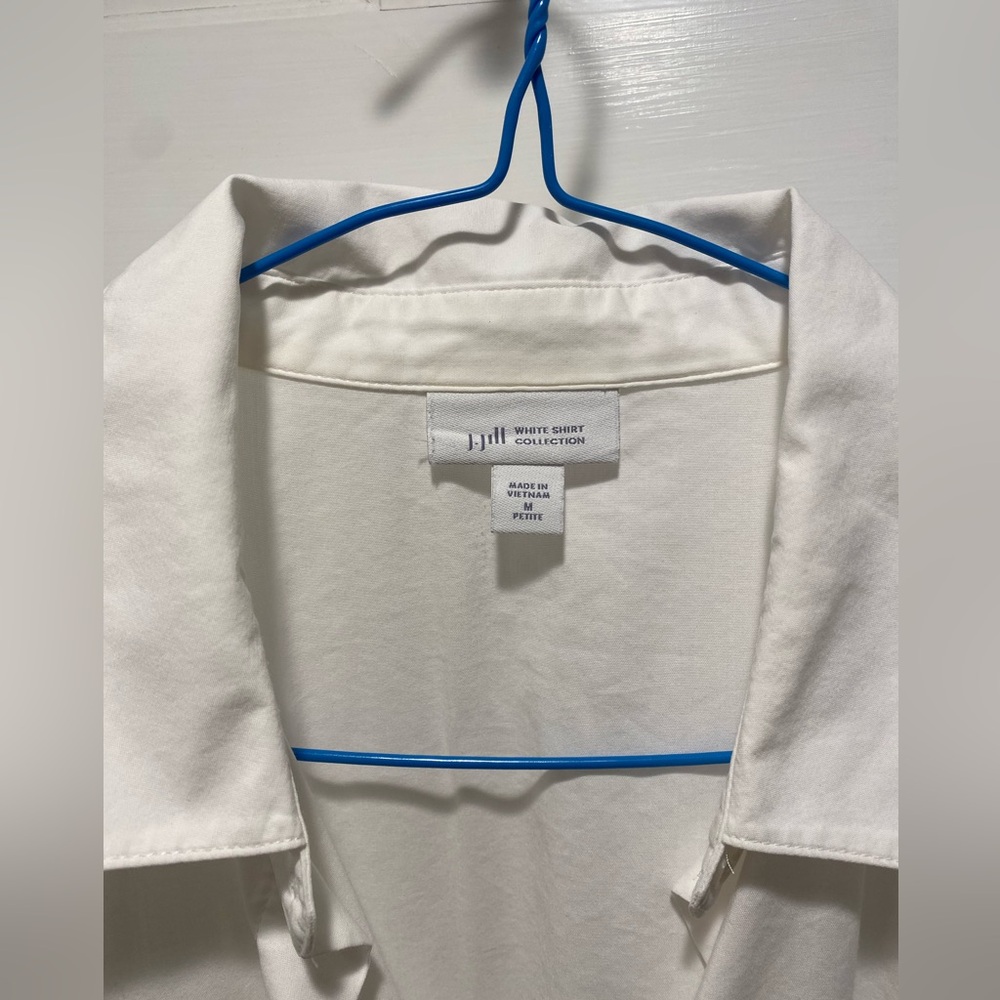 J.Jill white button down tunic - Picture 4 of 6